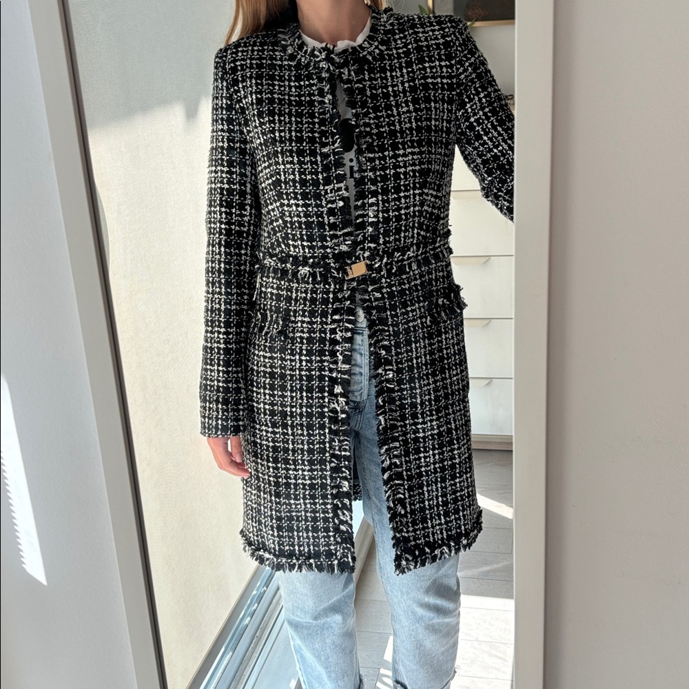 DKNY Tweed Coat Jacket